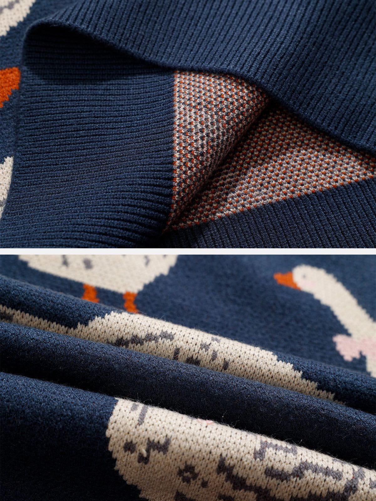 ニット+セーター duck knit Vintage 80's Rose Duck Farm Sparkle Knit Sweater – CobbleStore Vintage