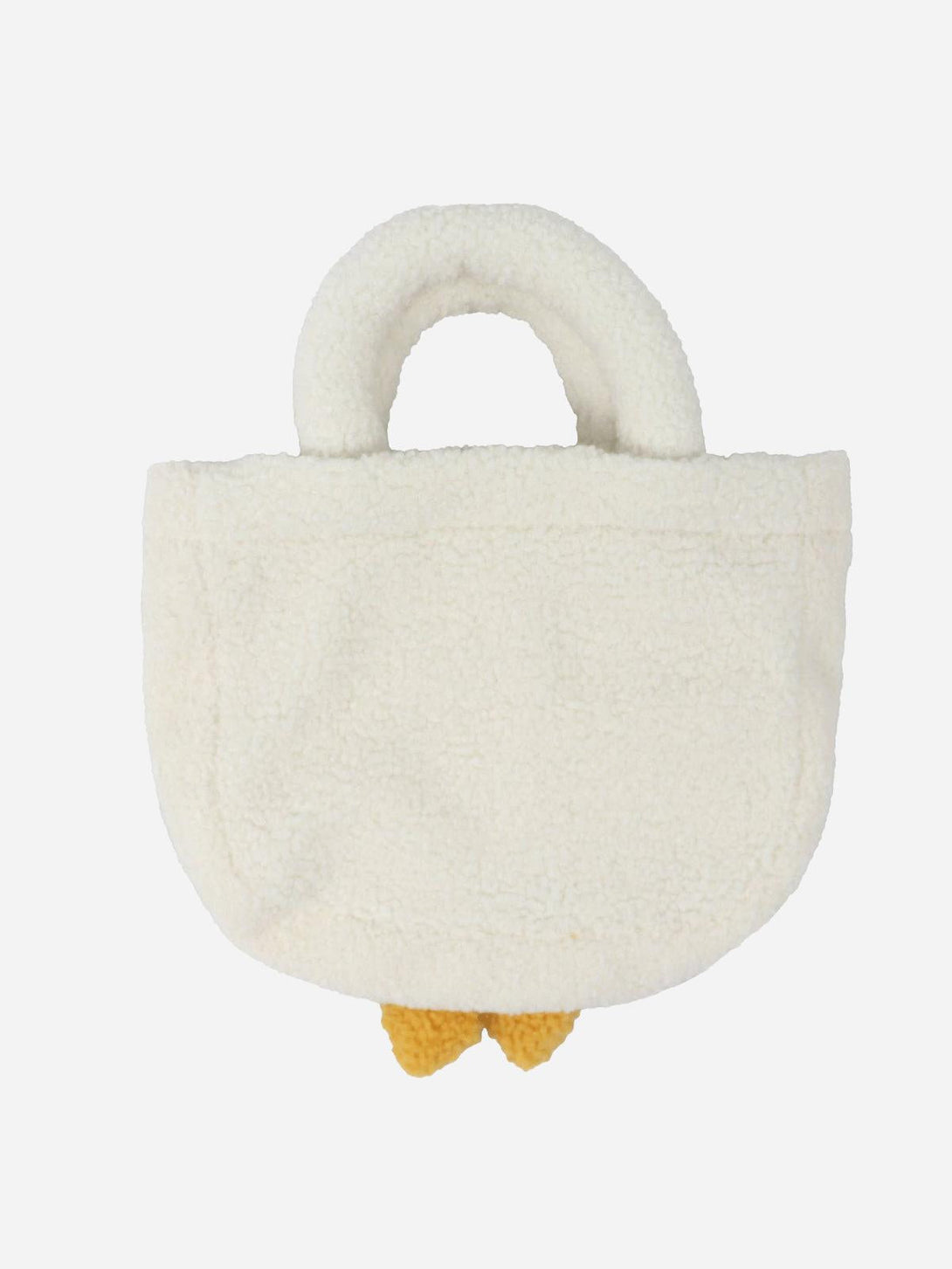 TALISHKO sherpa bag featuring an adorable goose design, adding charm to any casual ensemble.