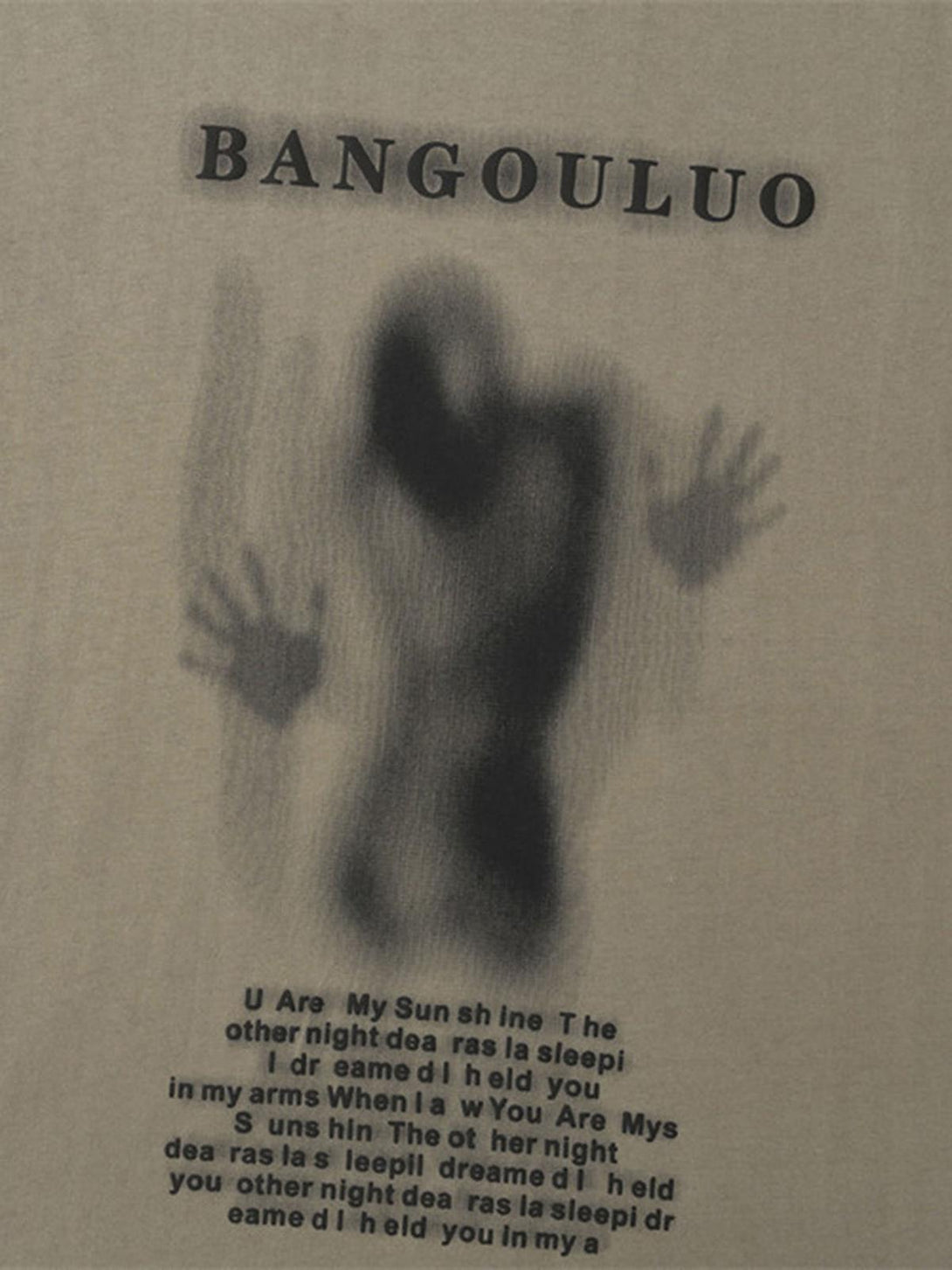 A unique T-shirt by TALISHKO with a dark silhouette design, bringing an artistic touch to casual wear.