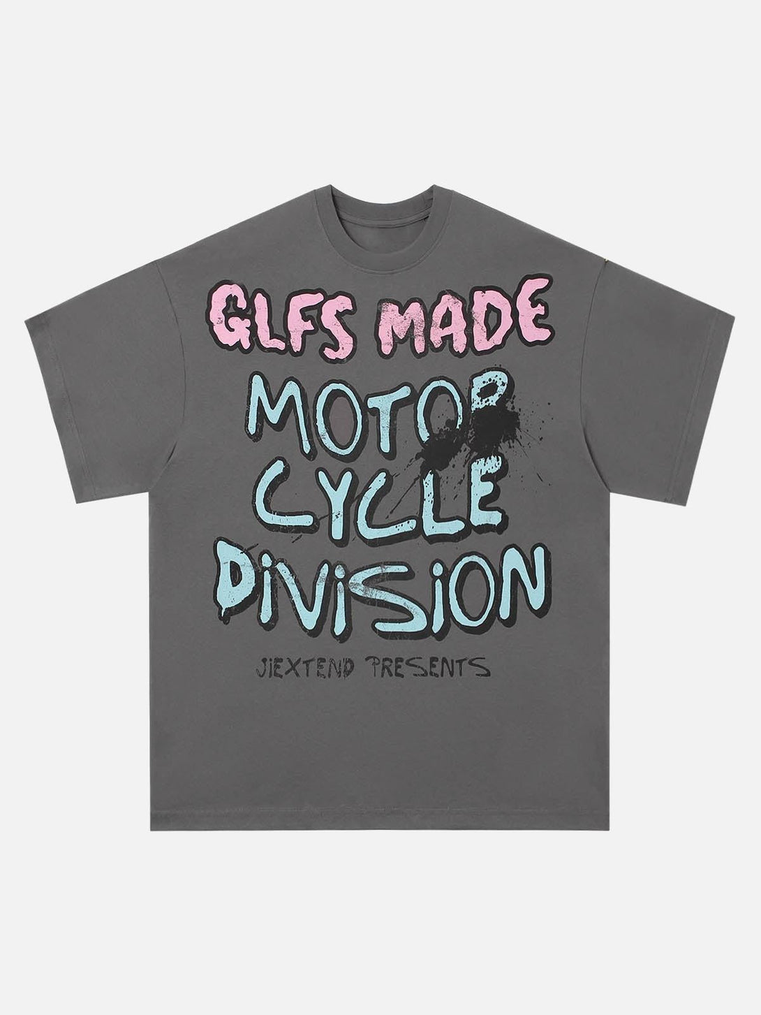 TALISHKO graphic T-shirt with bold, colorful lettering on the front, perfect for casual wear.