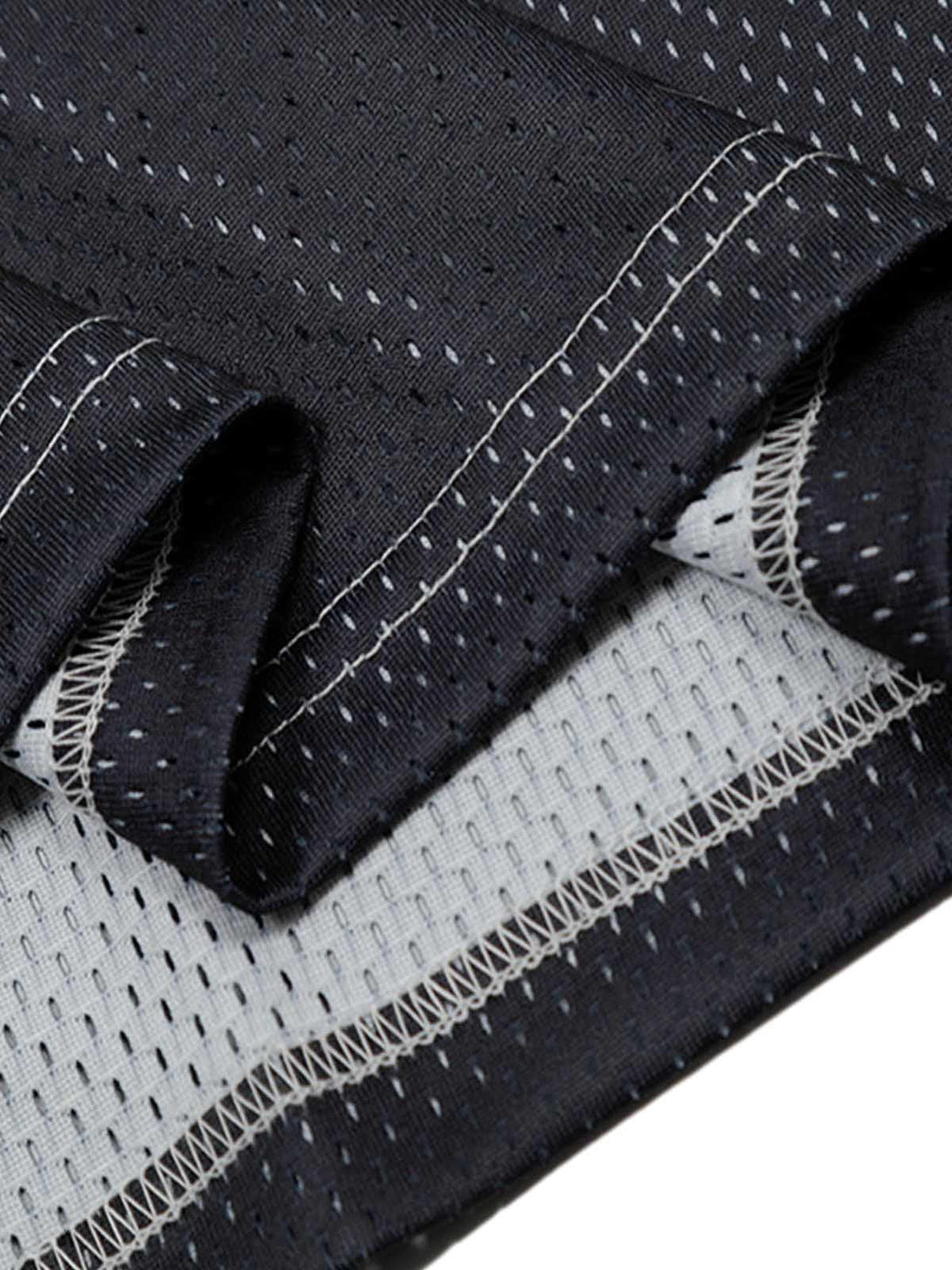 Intricate look at TALISHKO's Gothic-style jersey T-shirt, showcasing detailed stitching and texture.