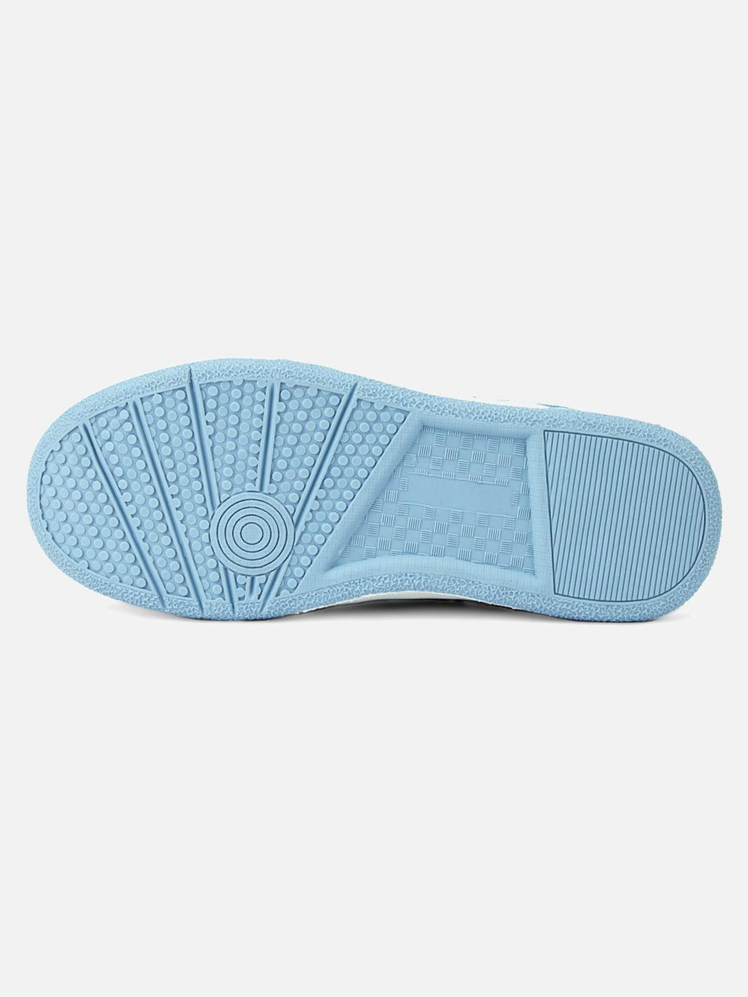 The outsole design of TALISHKO haze blue board shoes highlights durability and grip.