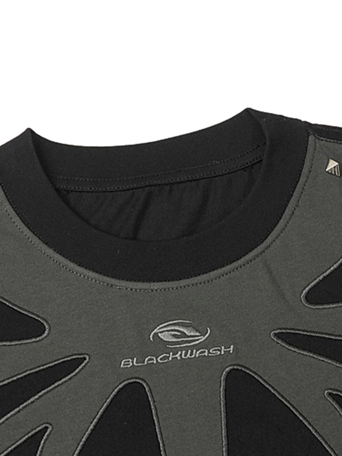 Intricate look at the Heavy Cleanfit Embroidery T-shirt by TALISHKO, highlighting unique patterns.