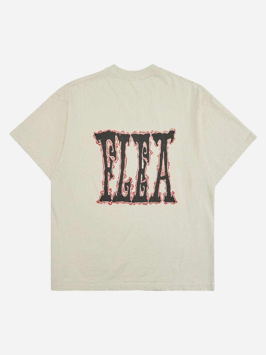 Back view of a TALISHKO T-shirt featuring bold lettering in a distressed design.