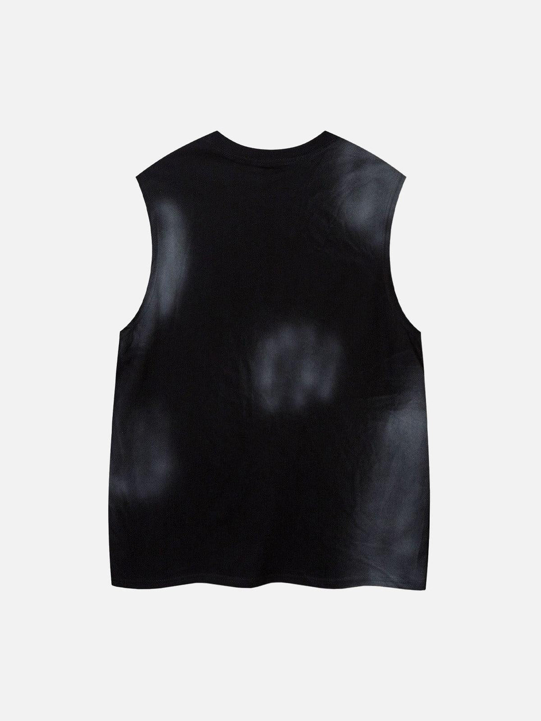 Back view of a gradient tank top by TALISHKO, featuring a subtle tie-dye design.