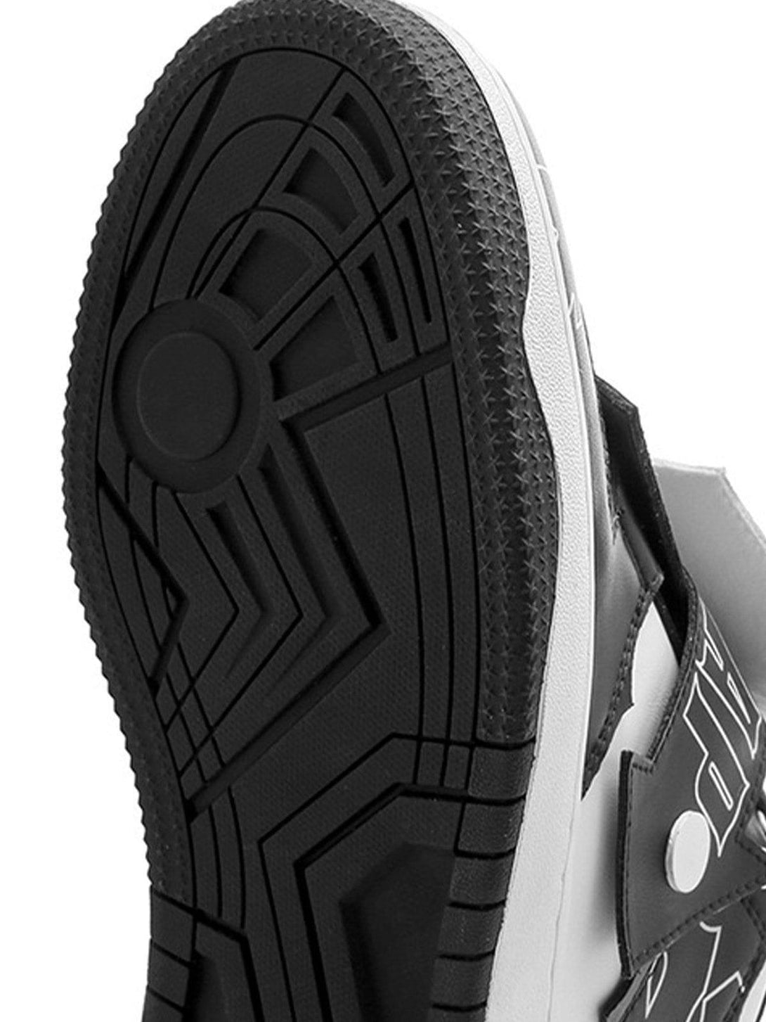 A detailed view of the TALISHKO skate shoe sole, showcasing intricate tread patterns.