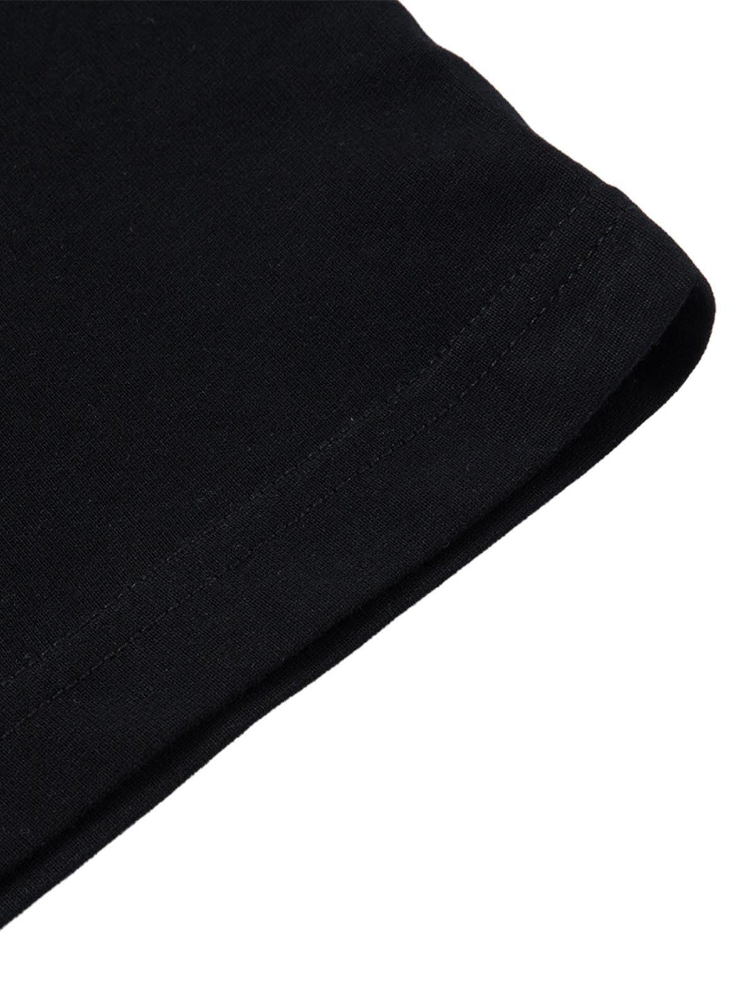 Detailed fabric and stitching of the Phantom Letter Print T-shirt by TALISHKO.