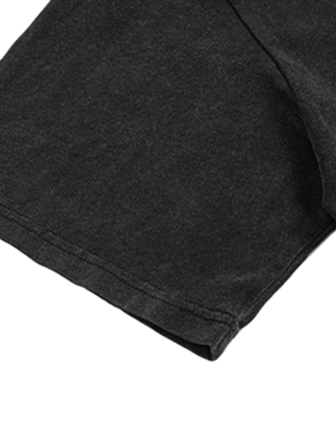 A close-up of the TALISHKO crew neck T-shirt fabric showcasing its soft texture in a dark shade.