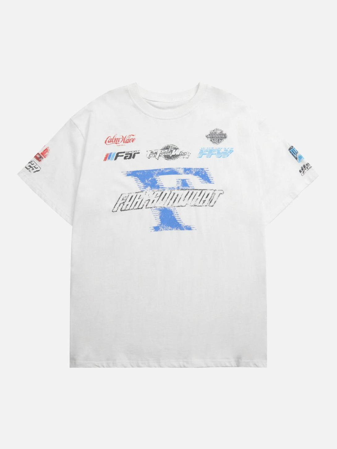 TALISHKO Racing Afterimage T-shirt featuring bold lettering and graphic design on the front.
