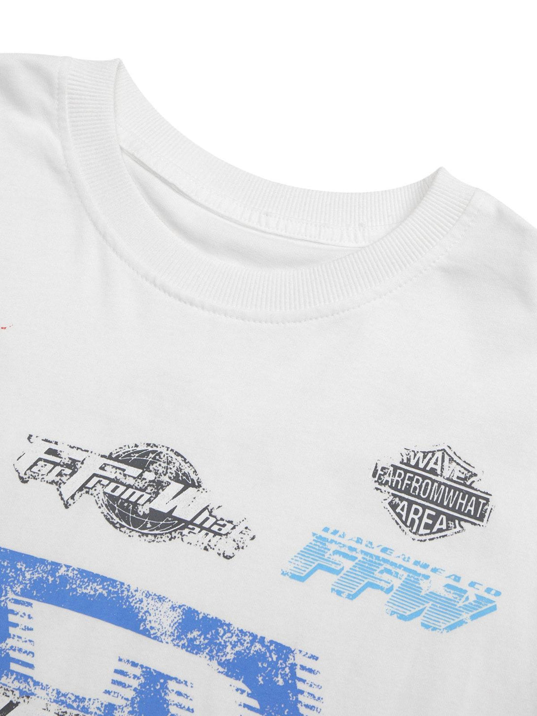 Detailed view of TALISHKO T-shirt featuring bold graphic lettering and intricate design elements.
