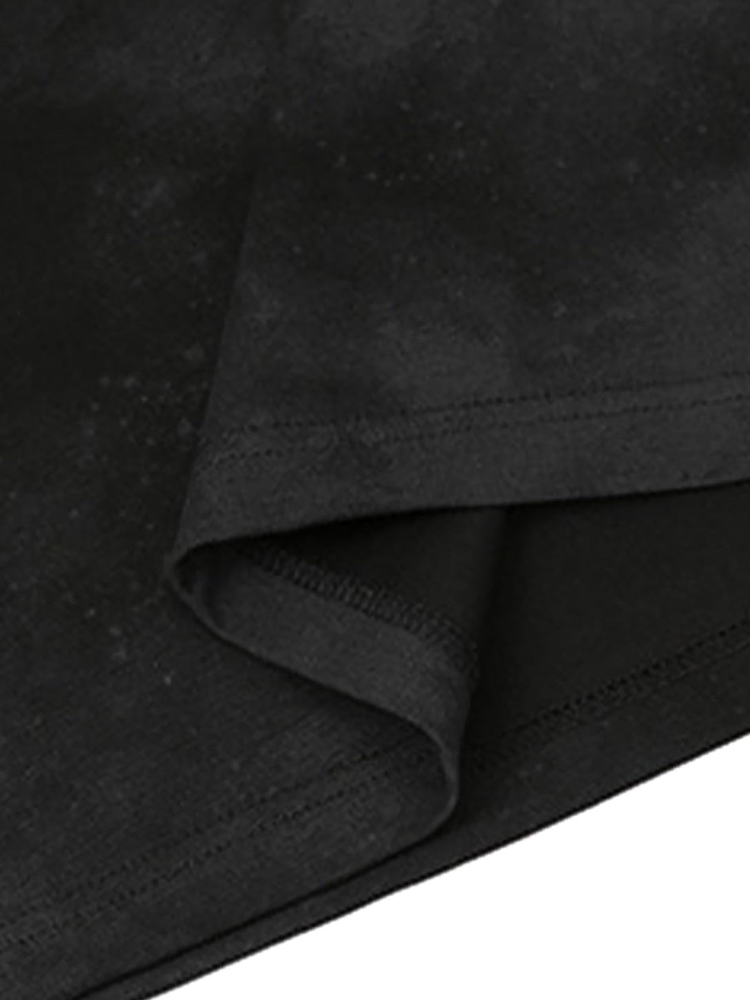 Detailed look at the fabric and stitching of TALISHKO's retro gradient crew neck shirt.