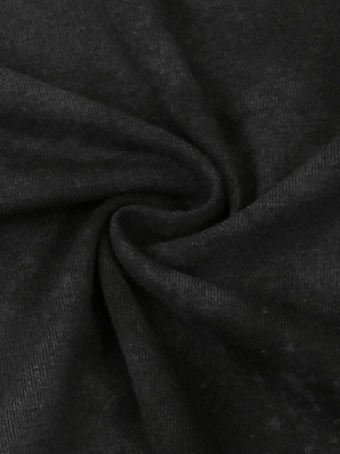 A tight crop highlighting the texture of TALISHKO's retro gradient crew neck shirt fabric.