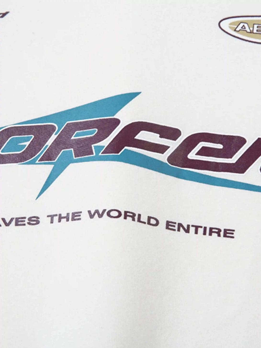 A detailed view of the TALISHKO hoodie, showcasing retro graphics and unique design elements.