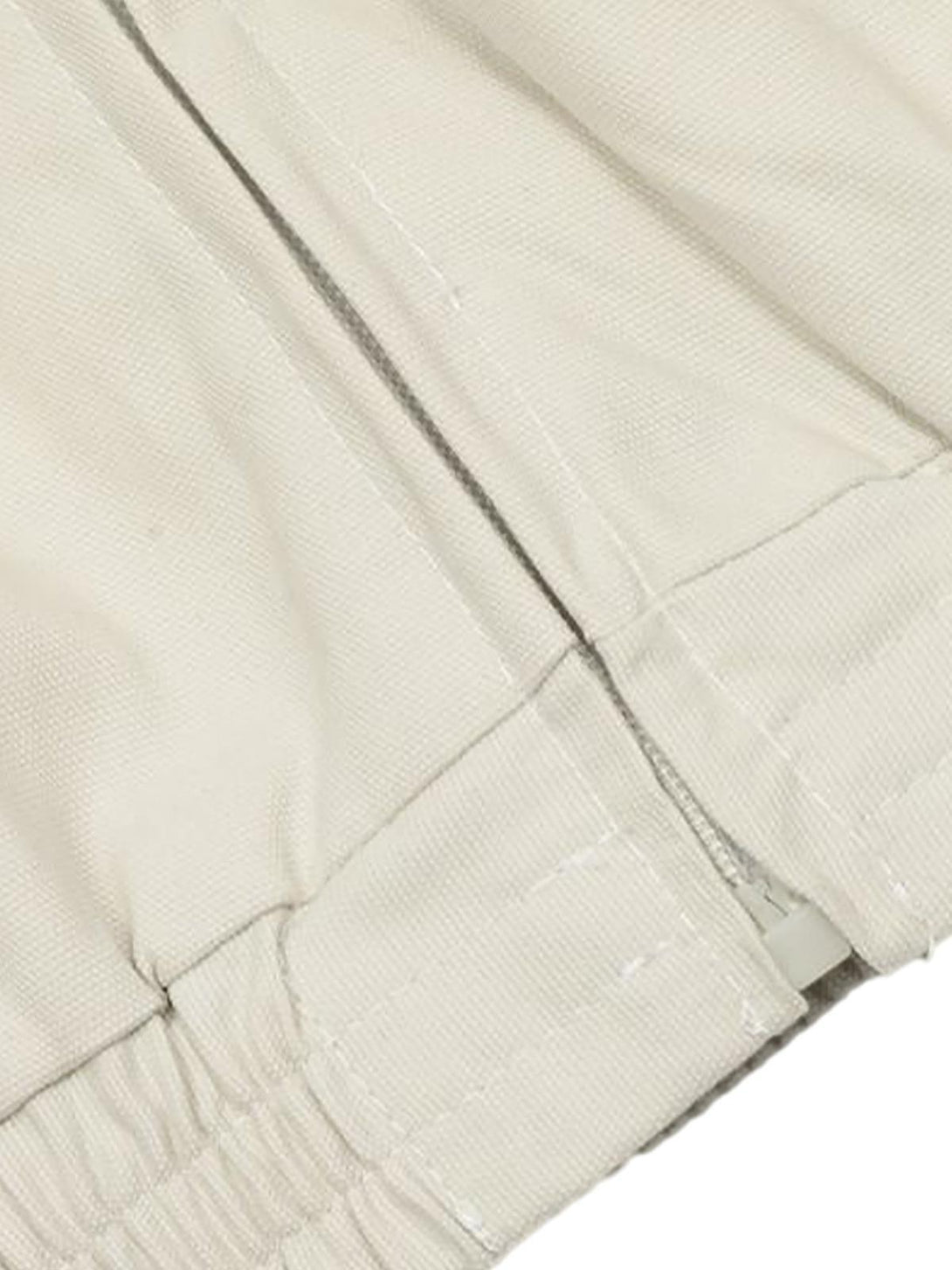 Elastic cuff detail on TALISHKO retro stand collar casual jacket, showcasing intricate stitching.