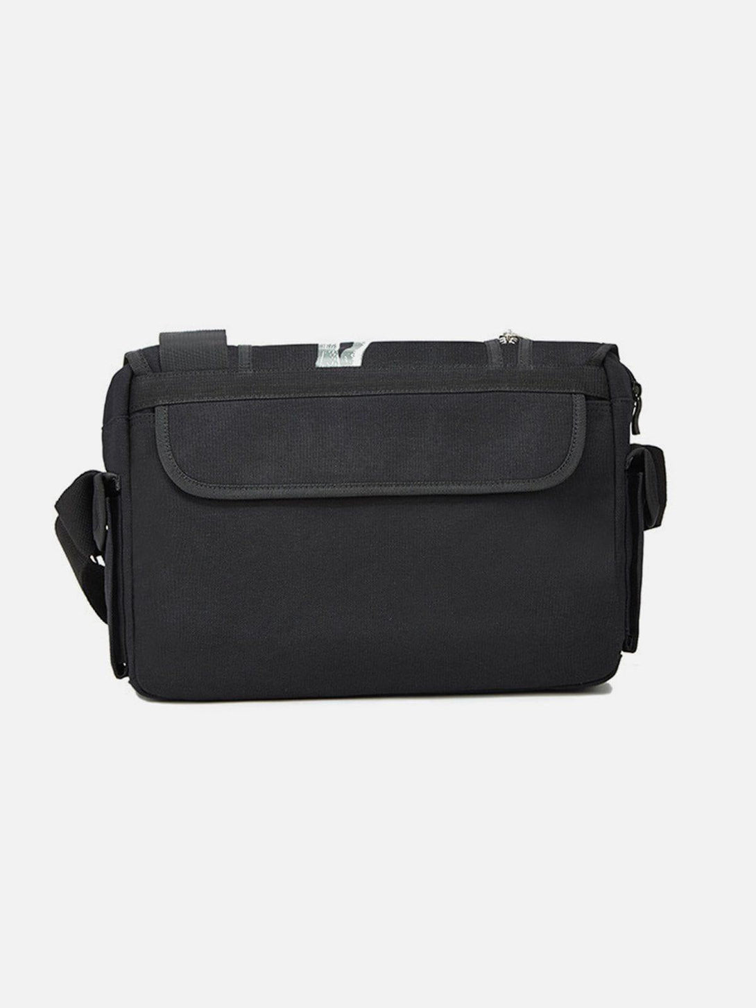 TALISHKO's sleek black crossbody bag with a unique design, perfect for adding an edgy touch.