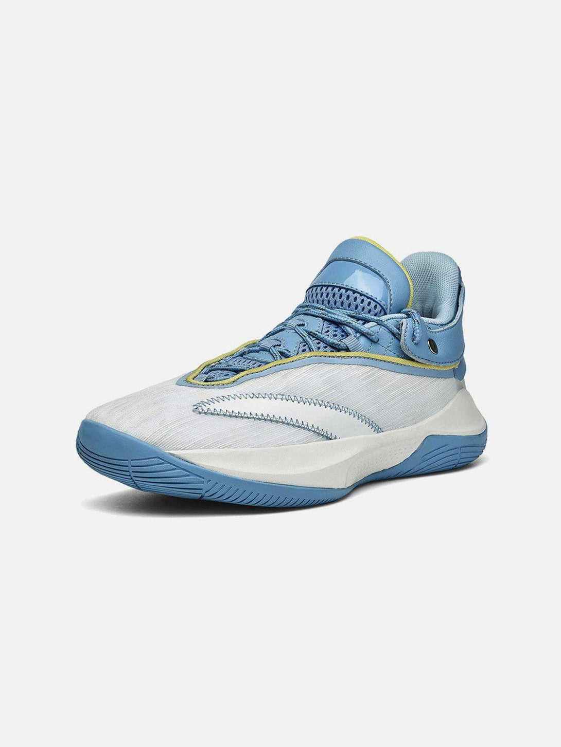 Stylish blue and white breathable sneakers by TALISHKO, featuring sleek design details.