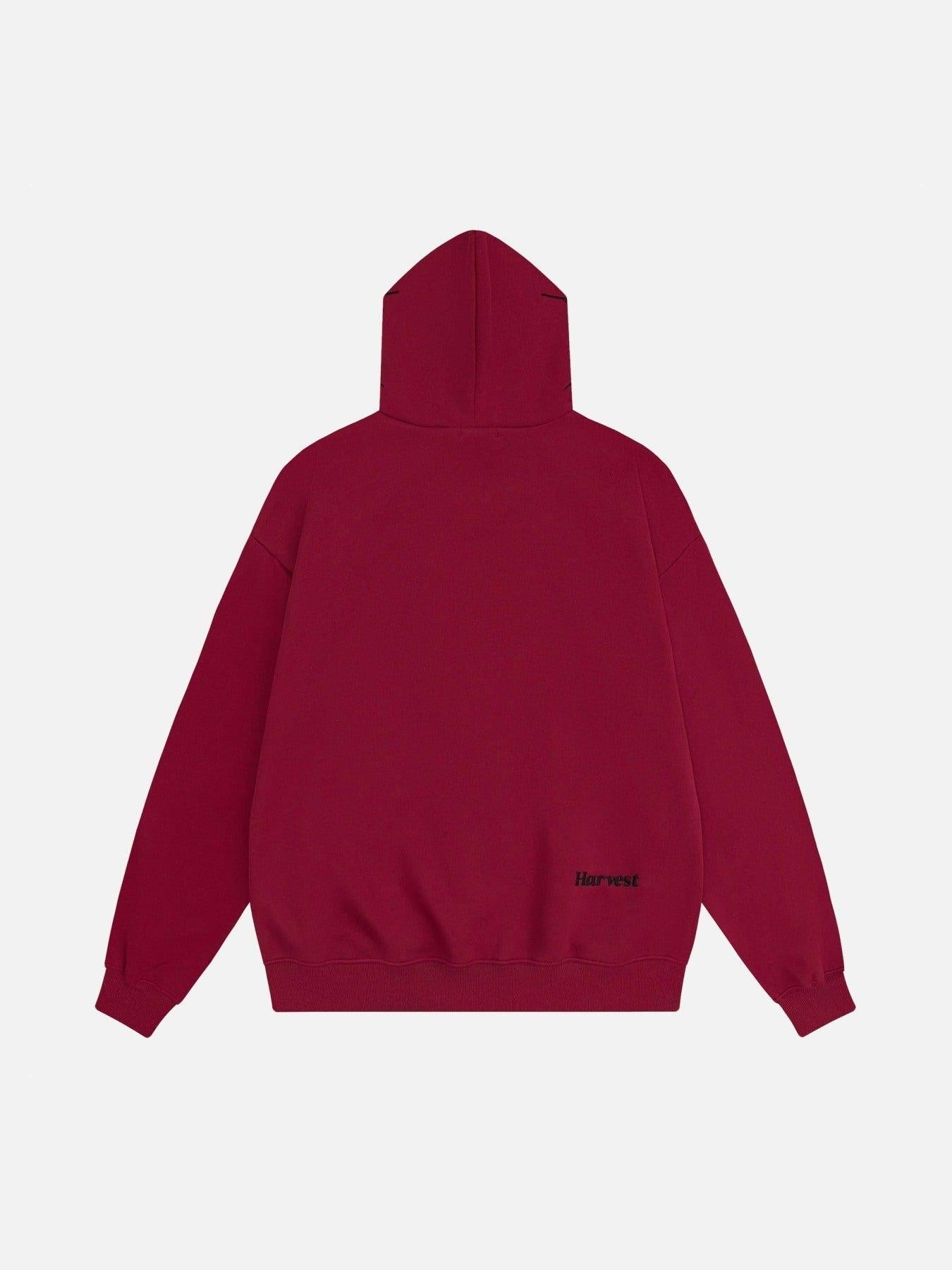 TALISHKO Spider Web Embroidery Eye Viewable Hoodie
