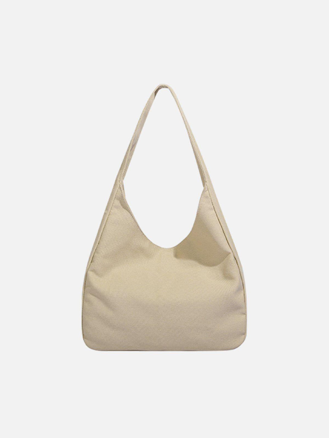 Front view of a beige tote bag by TALISHKO, showcasing a minimalist and versatile design.