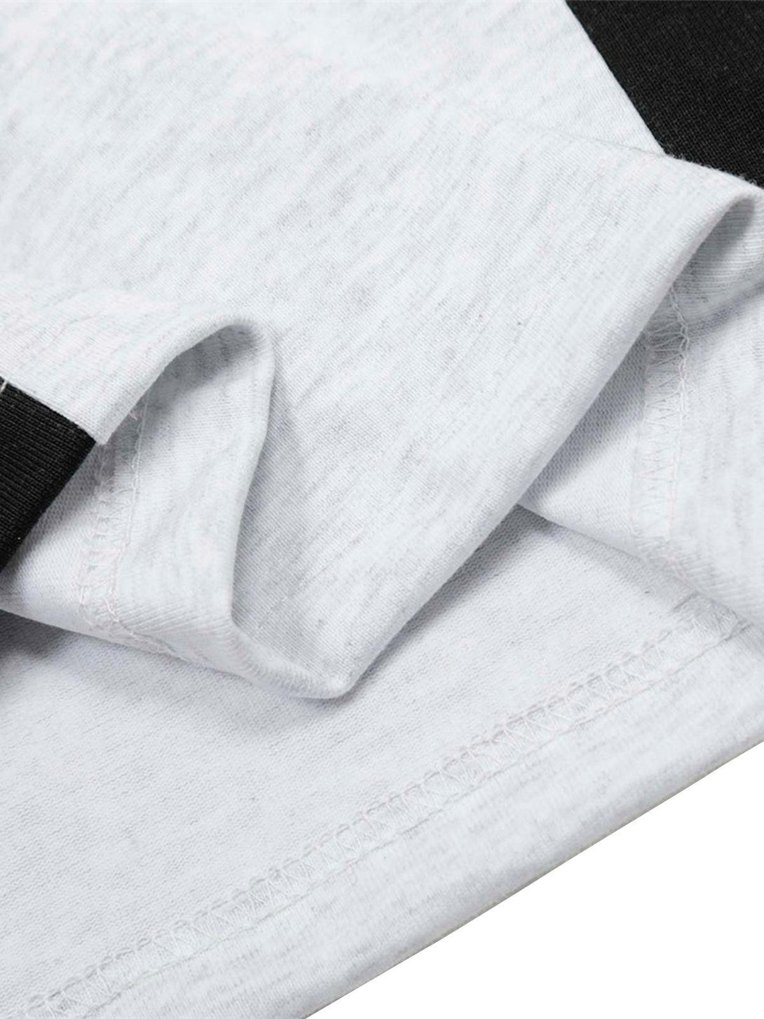 Detailed fabric and stitching of the street contrast panel polo shirt by TALISHKO.
