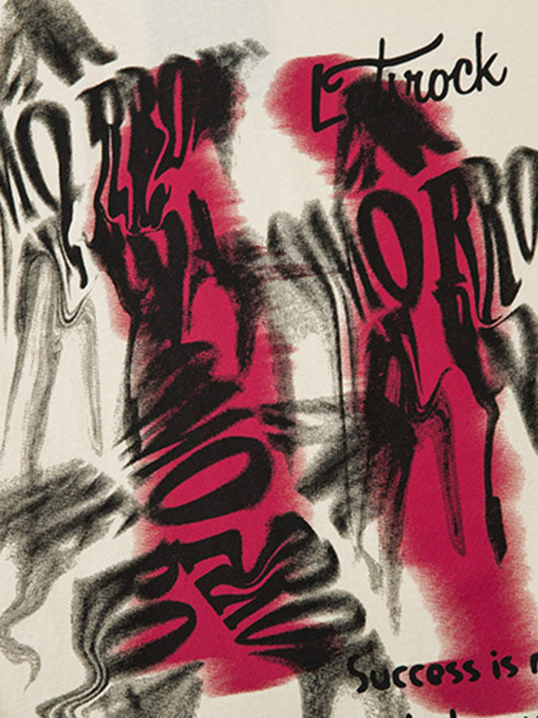 Graffiti spray-paint design on TALISHKO vest, highlighting bold streetwear aesthetics.