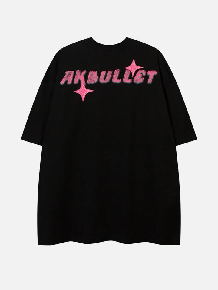 TALISHKO - Akbullet Abstract Print Double-sided Tee - streetwear fashion - talishko.com