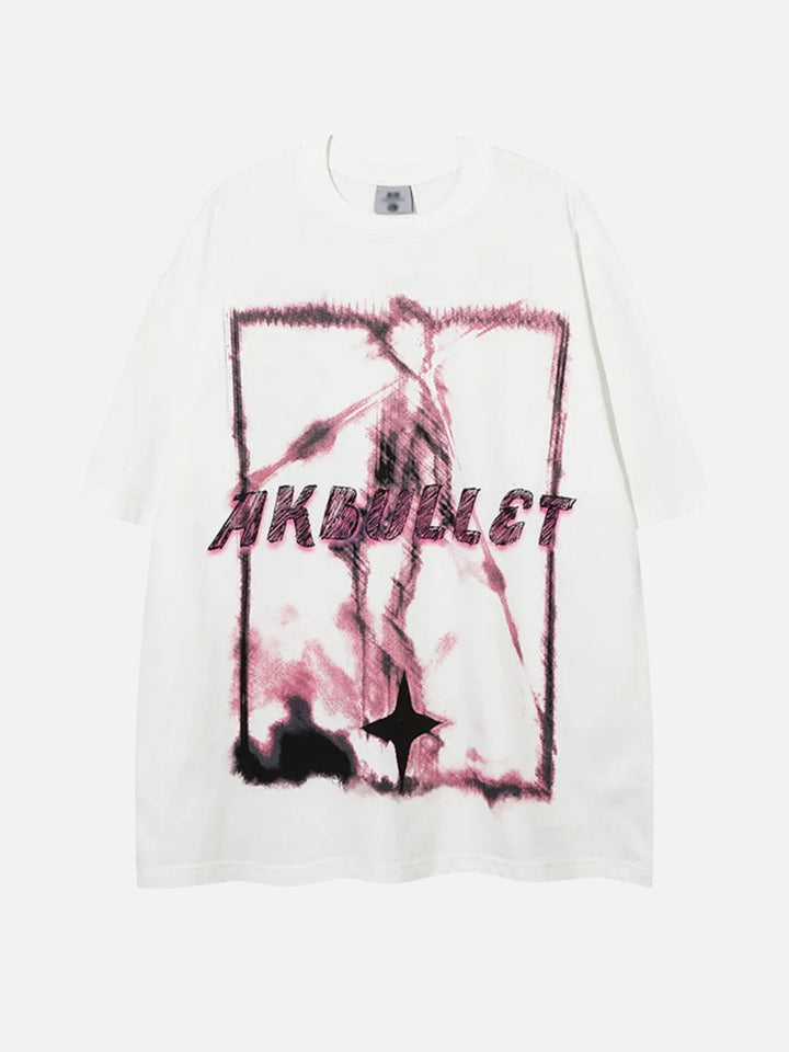 TALISHKO - Akbullet Abstract Print Double-sided Tee - streetwear fashion - talishko.com