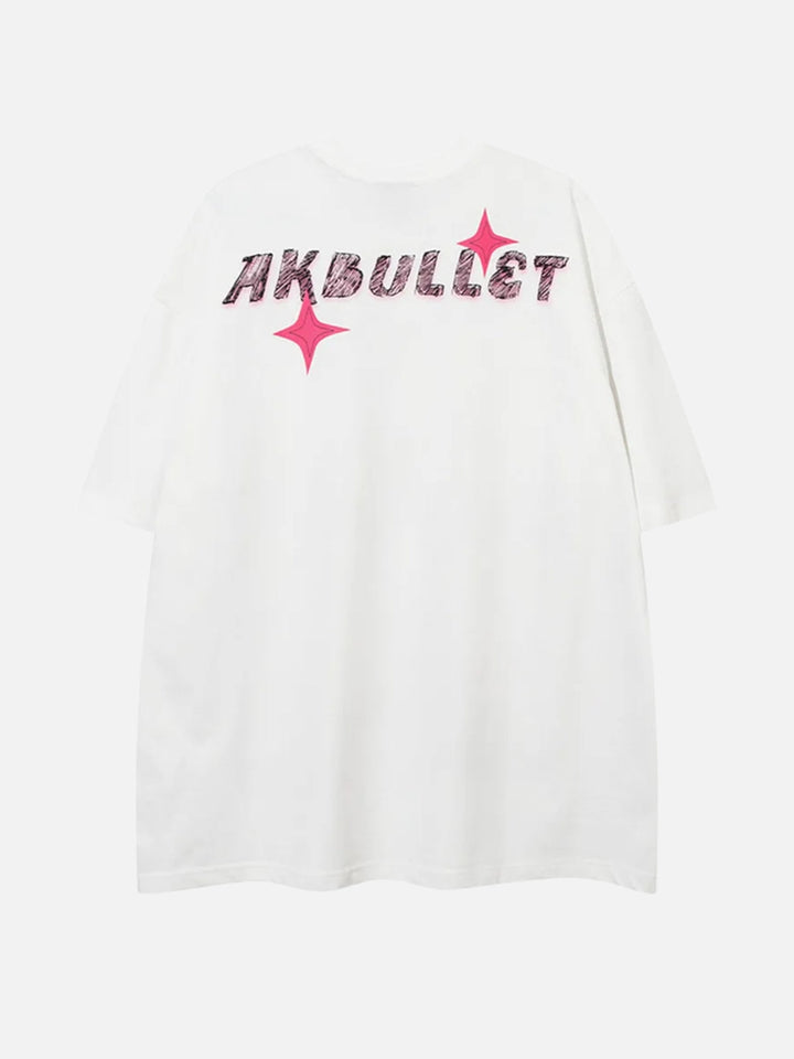 TALISHKO - Akbullet Abstract Print Double-sided Tee - streetwear fashion - talishko.com