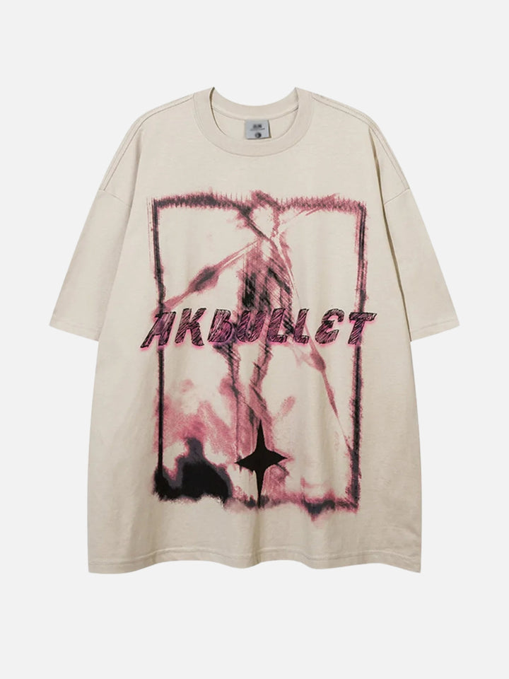 TALISHKO - Akbullet Abstract Print Double-sided Tee - streetwear fashion - talishko.com