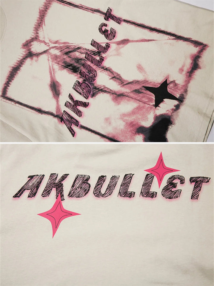 TALISHKO - Akbullet Abstract Print Double-sided Tee - streetwear fashion - talishko.com