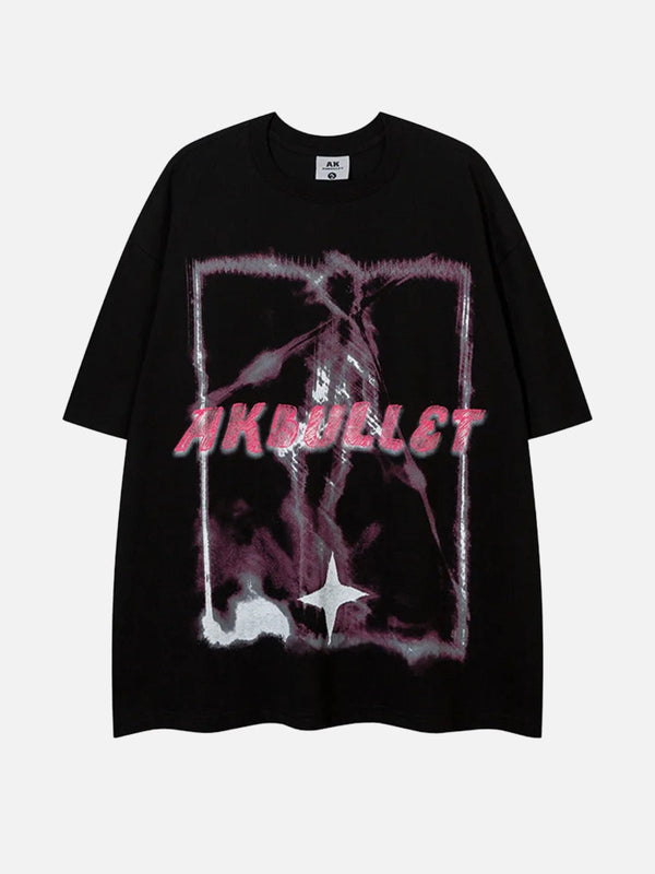 TALISHKO - Akbullet Abstract Print Double-sided Tee - streetwear fashion - talishko.com