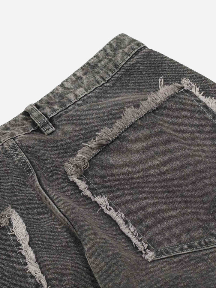 TALISHKO - American Applique Star Embroidered Jeans, streetwear fashion, talishko.com