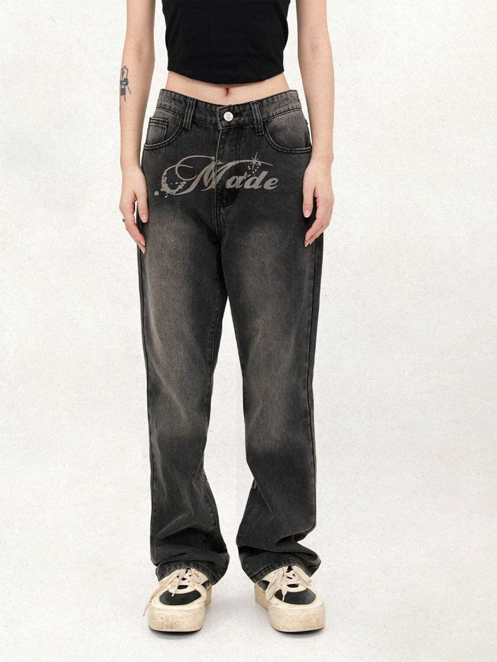 TALISHKO - American Street Style Straight Leg Jeans, streetwear fashion, talishko.com