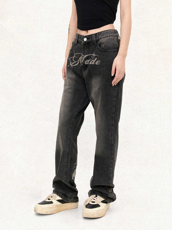 TALISHKO - American Street Style Straight Leg Jeans, streetwear fashion, talishko.com