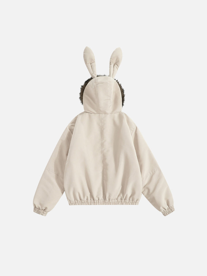 TALISHKO - Bunny Ear Hooded Coat - streetwear fashion - talishko.com