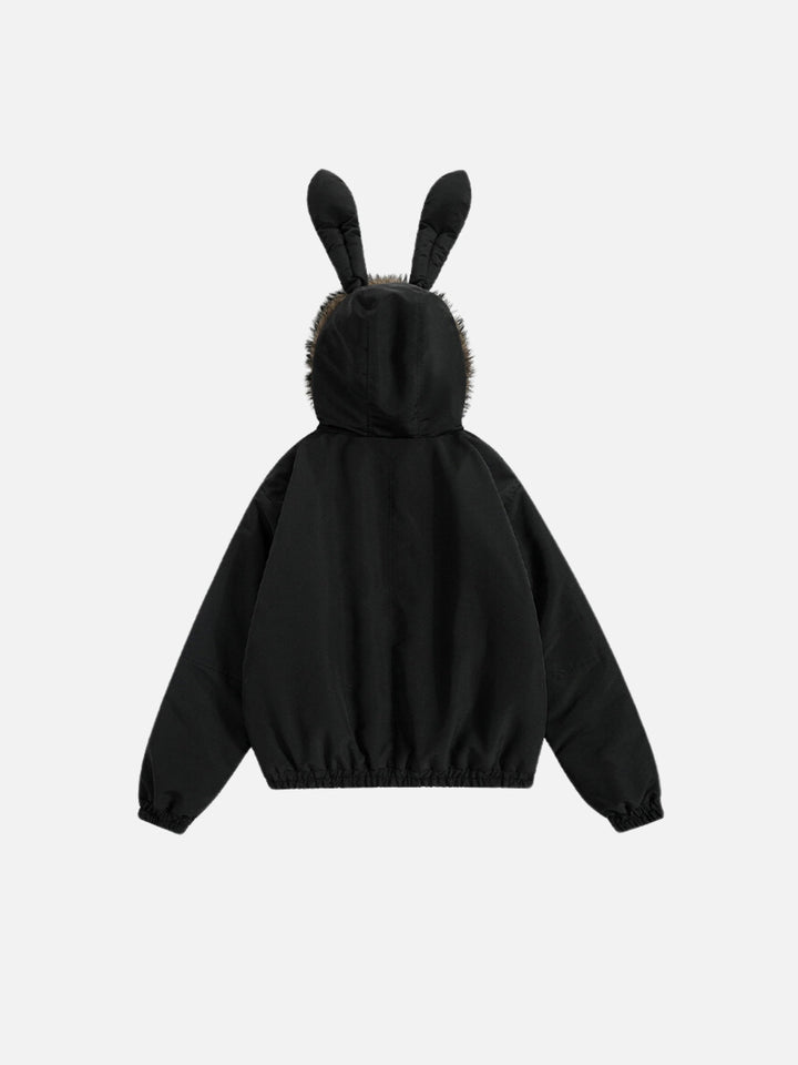 TALISHKO - Bunny Ear Hooded Coat - streetwear fashion - talishko.com