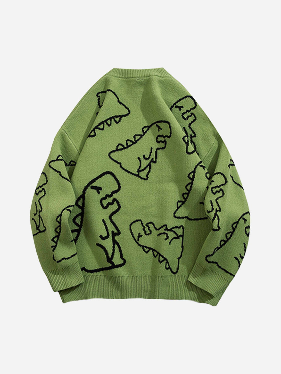 TALISHKO - Cartoon Dinosaur Printed Sweater - streetwear fashion - talishko.com