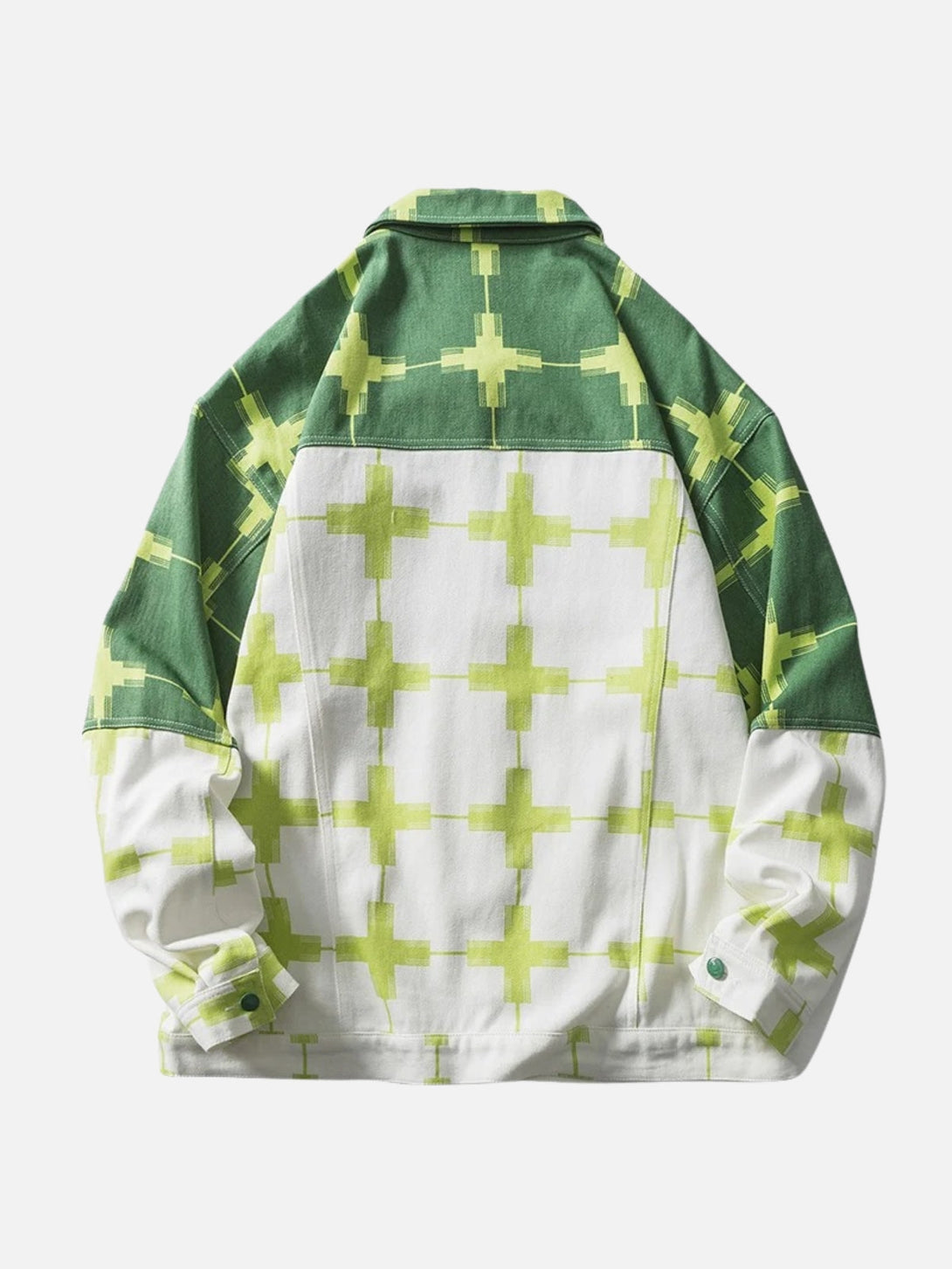 TALISHKO - Color Block Patchwork Denim Jacket - streetwear fashion - talishko.com