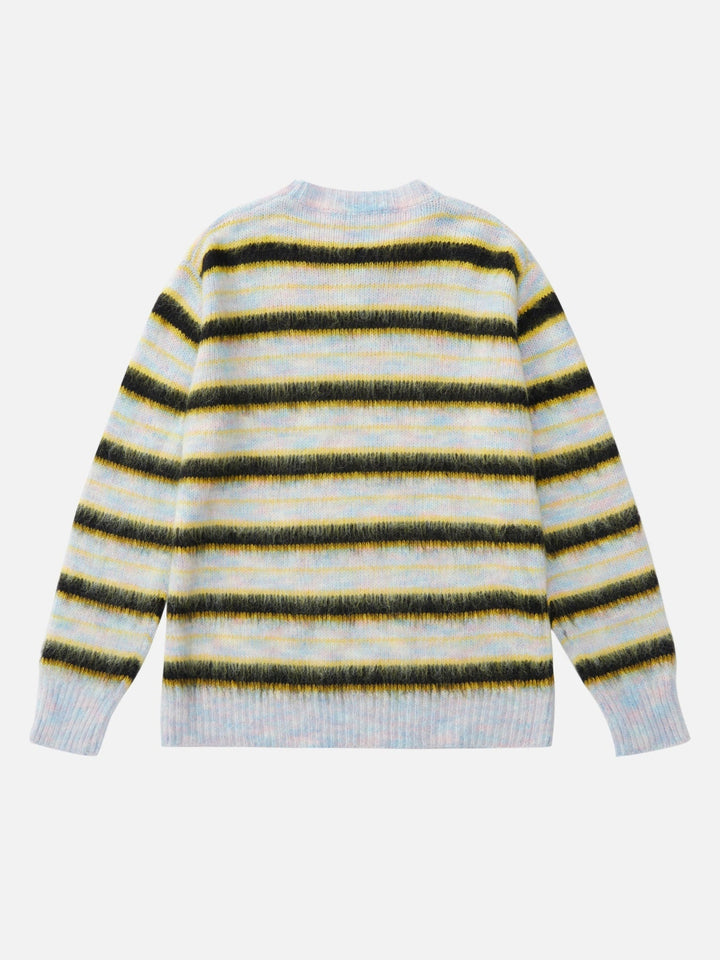 TALISHKO - Color Contrast Striped Sweater - streetwear fashion - talishko.com