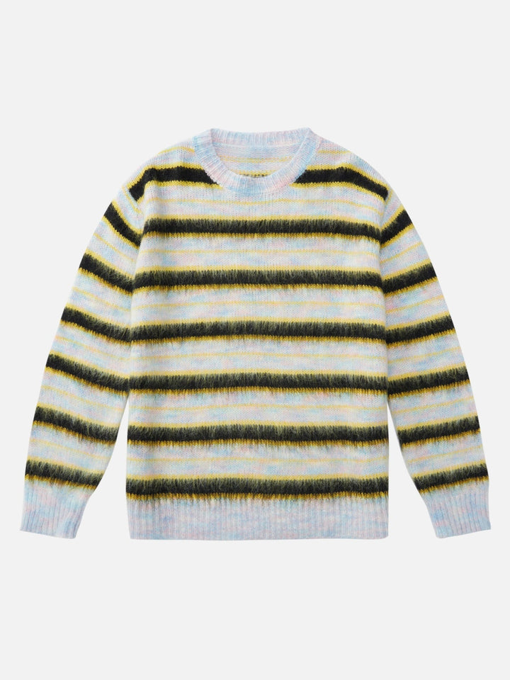 TALISHKO - Color Contrast Striped Sweater - streetwear fashion - talishko.com