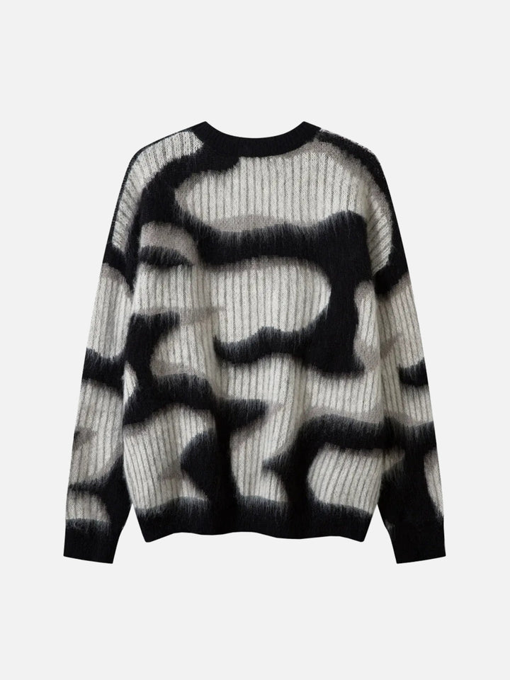 TALISHKO - Contrast Mohair Sweater - streetwear fashion - talishko.com