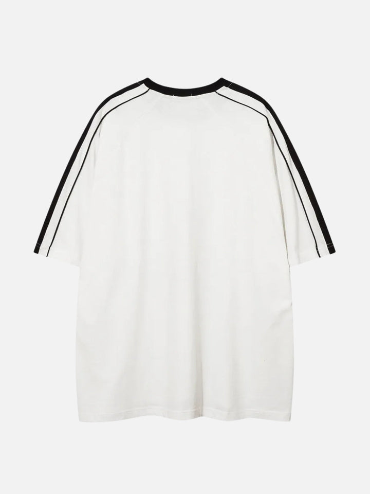 TALISHKO - Contrast Paneled Raglan Sleeve Tee - streetwear fashion - talishko.com