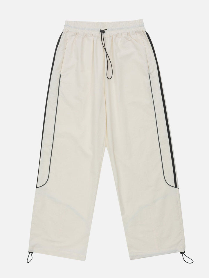 TALISHKO - Contrast Topstitched Sports Baggy Pants, streetwear fashion, talishko.com