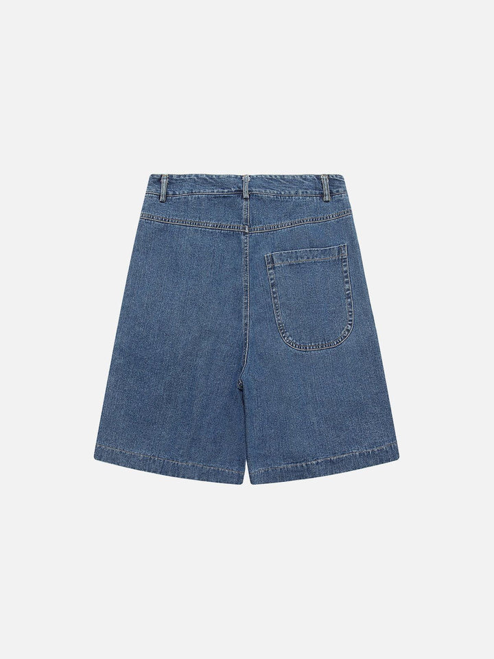 TALISHKO - Curved Pockets Jorts - streetwear fashion, outfit ideas - talishko.com