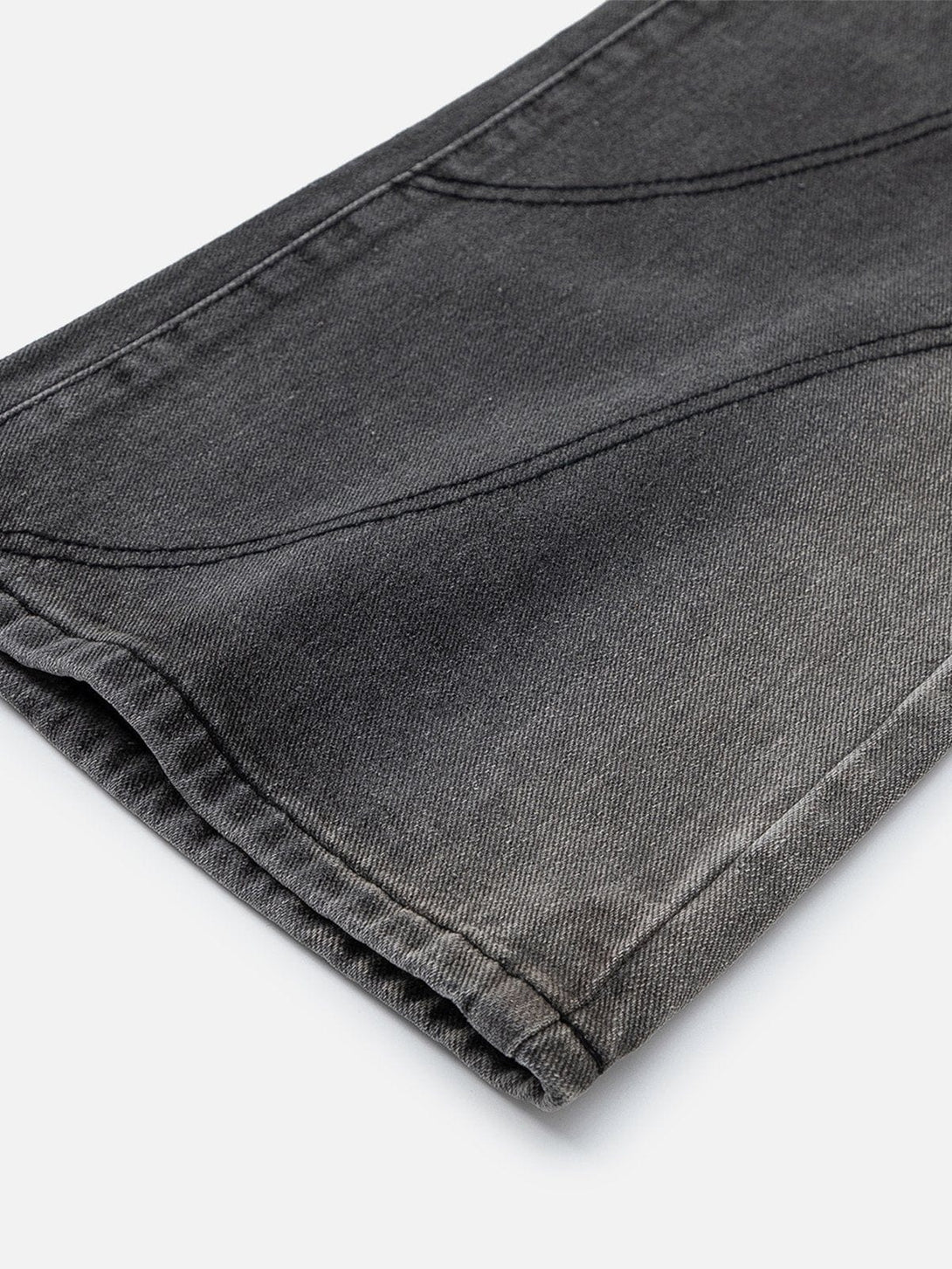 TALISHKO - Cut Fringe Washed Jeans - streetwear fashion - talishko.com