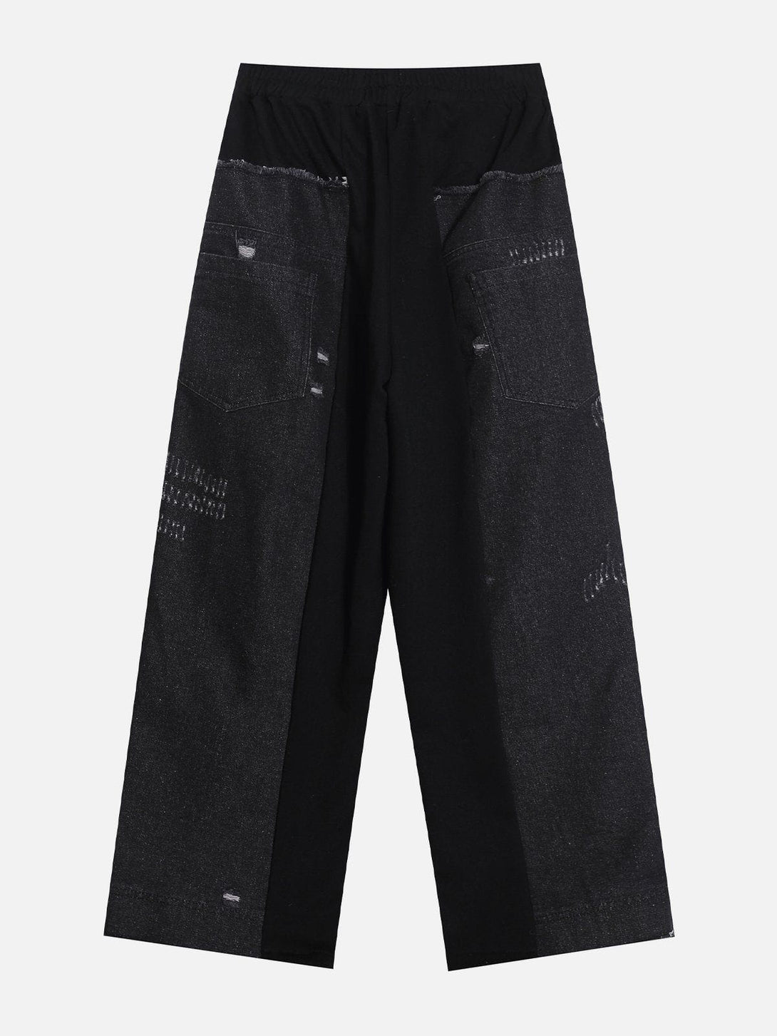 TALISHKO - Denim Patchwork Sweatpants, streetwear fashion, talishko.com