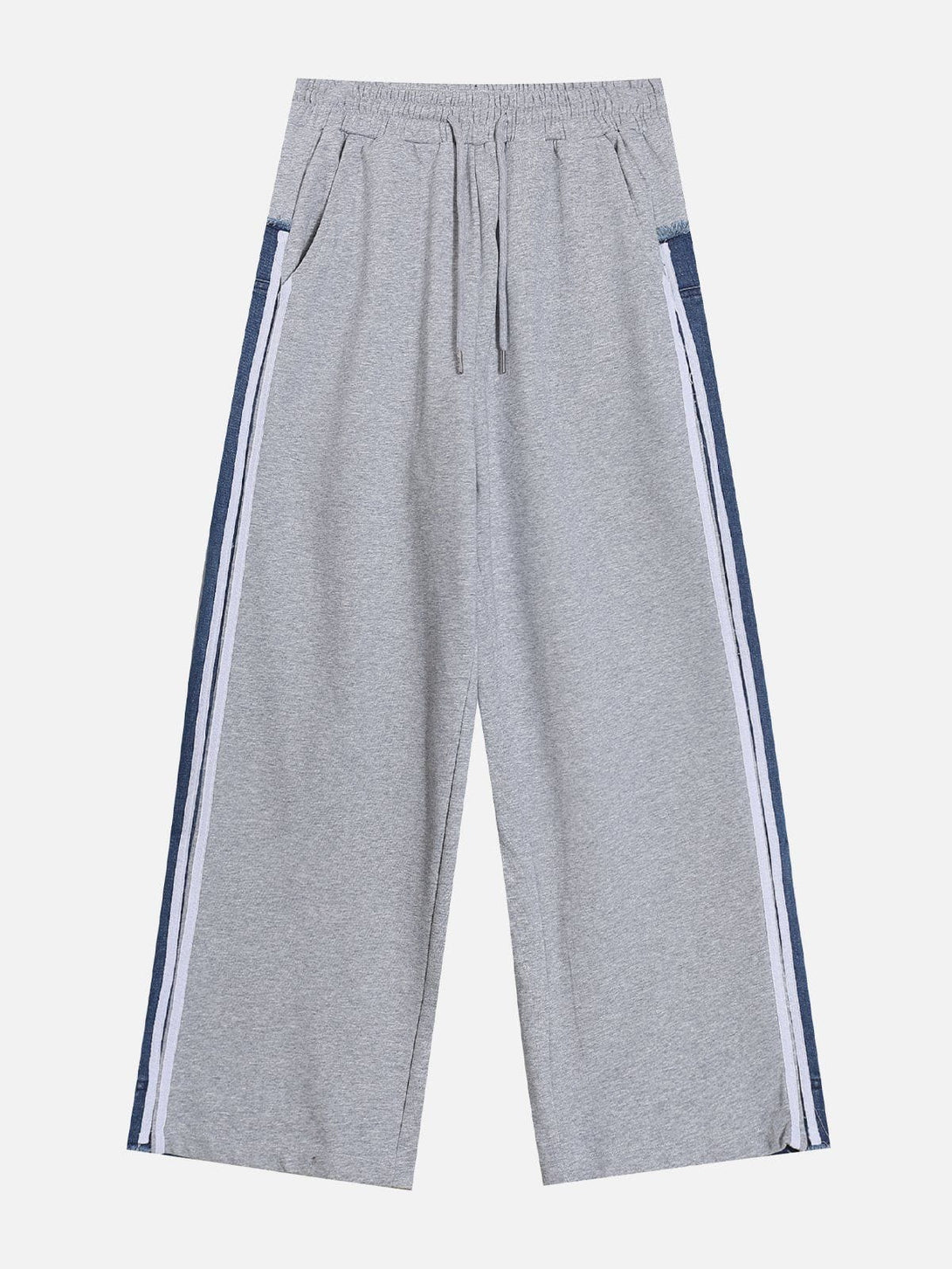 TALISHKO - Denim Patchwork Sweatpants, streetwear fashion, talishko.com