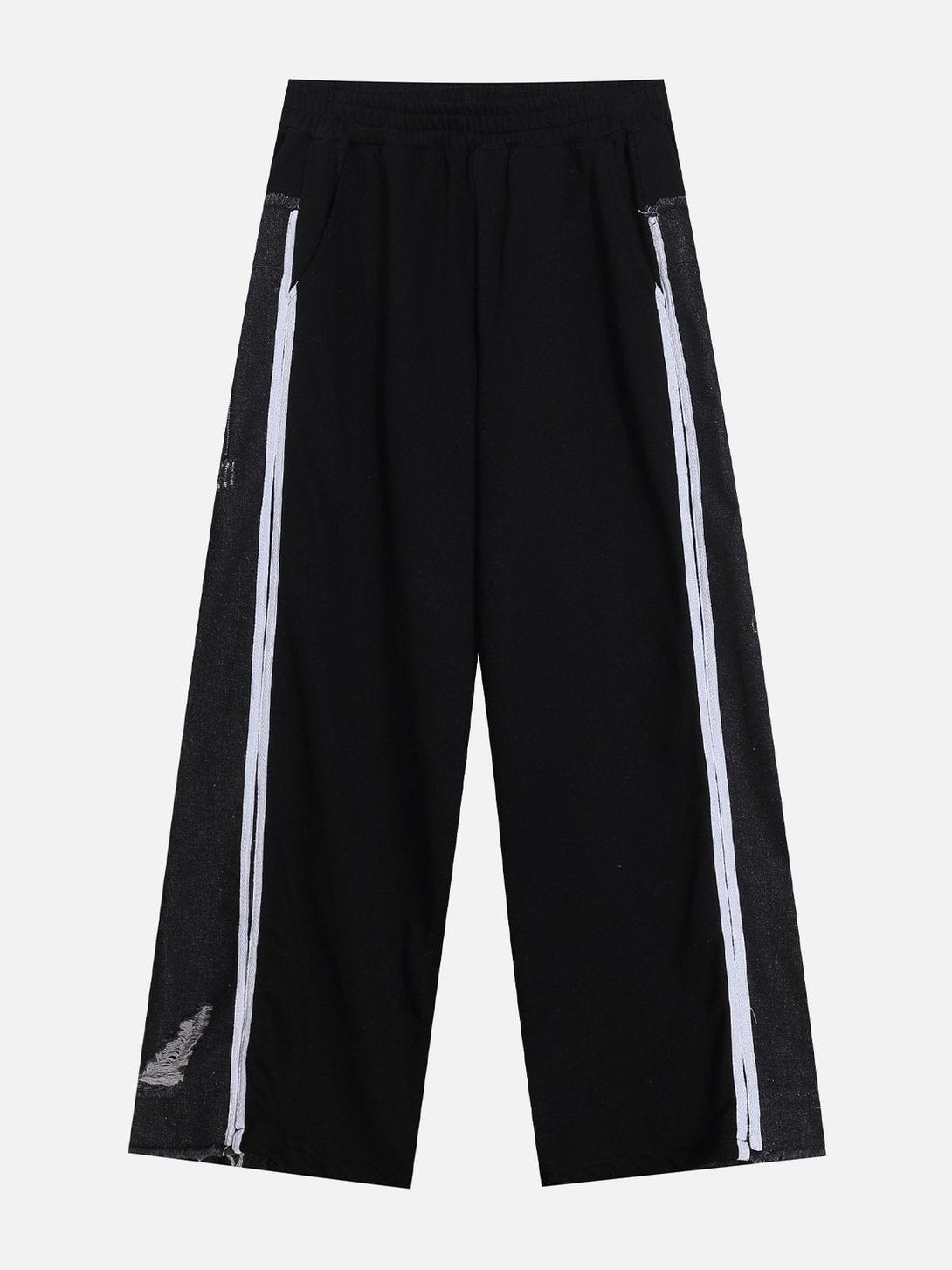 TALISHKO - Denim Patchwork Sweatpants, streetwear fashion, talishko.com