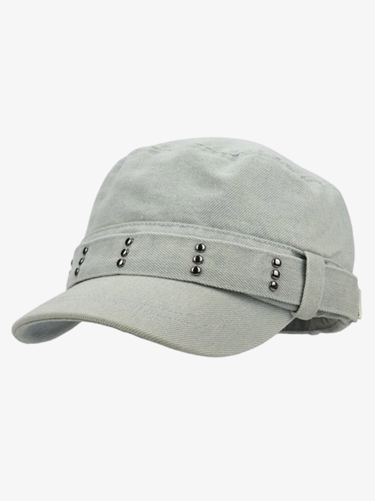 Stud Detail Flat Top Cap, Premium Baseball Cap | TALISHKO