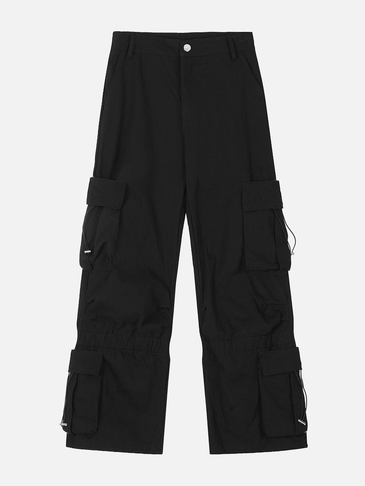 TALISHKO - Drawstring Multi Pocket Cargo Pants, streetwear fashion, talishko.com