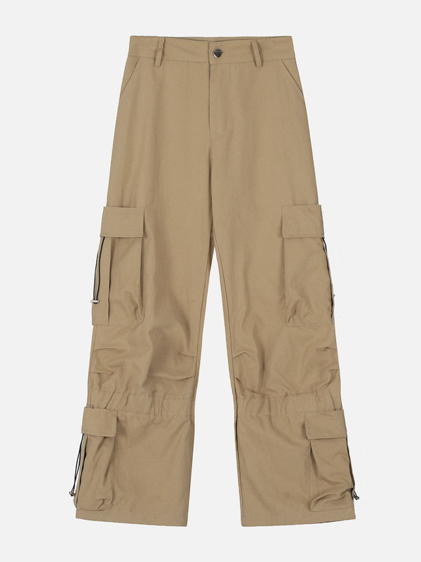 TALISHKO - Drawstring Multi Pocket Cargo Pants, streetwear fashion, talishko.com